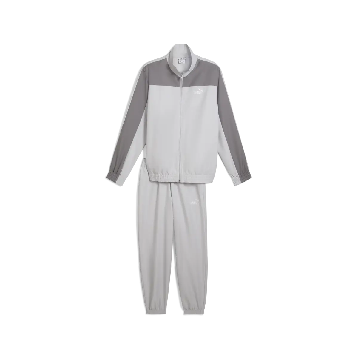 Puma Woven Colorblock Tracksuit Gri Erkek Eşofman Takımı