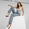 Puma Classics Ribbed Bodysuit Gri Kadın T-Shirt