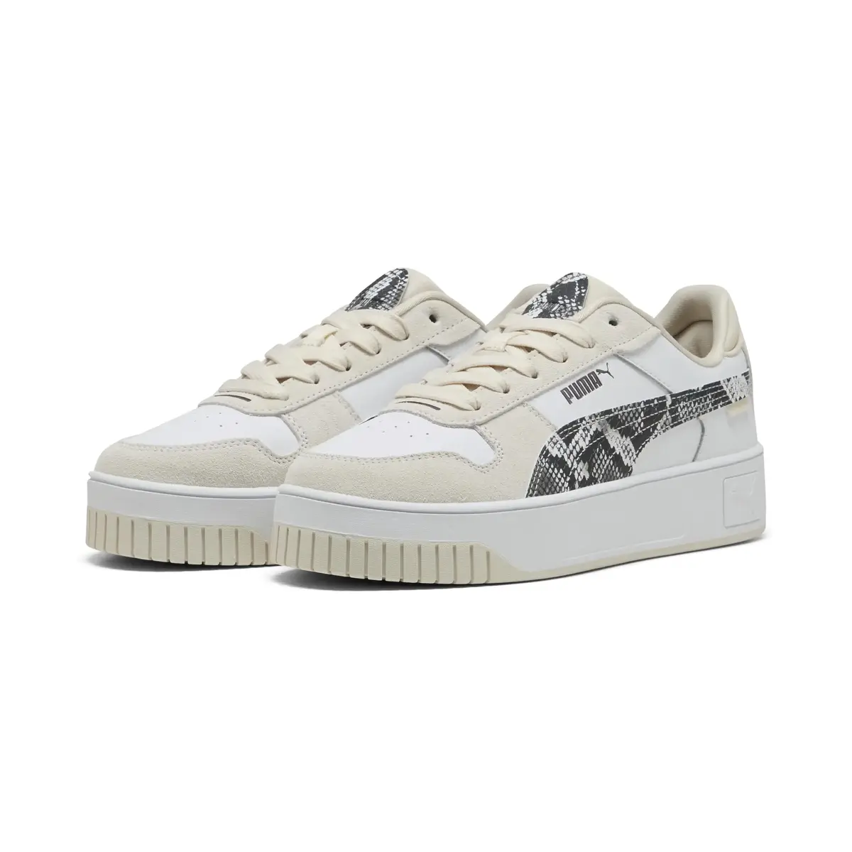 PUMA Carina Street Snake Chic Beyaz Kadın Günlük Spor Ayakkabı