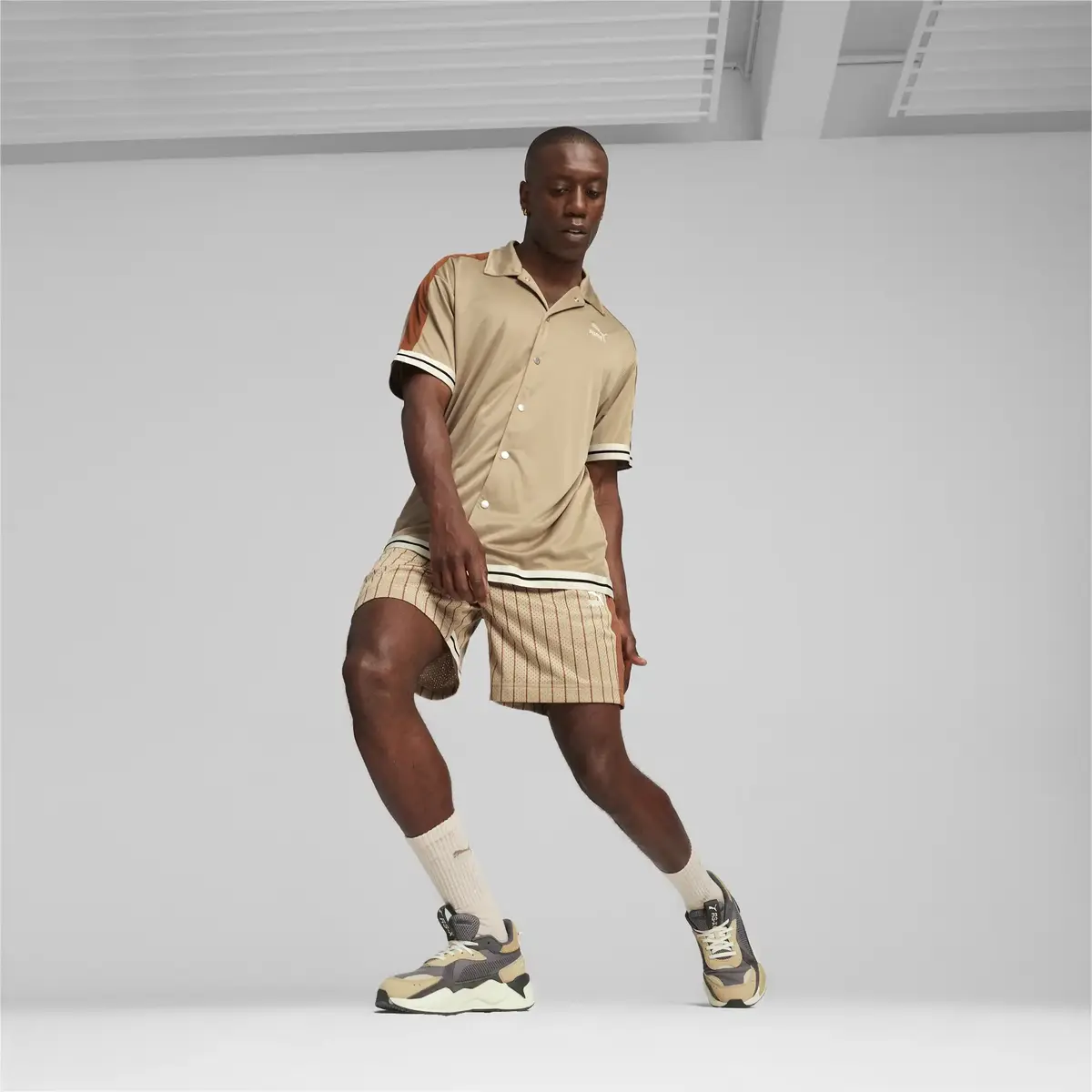 Puma T7 FOR THE FANBASE Mesh Shorts 7” Açık Kahve Erkek Şort