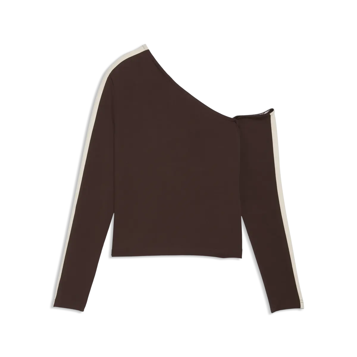 PUMA T7 Asymmetric Longsleeve Kahverengi Kadın Bluz