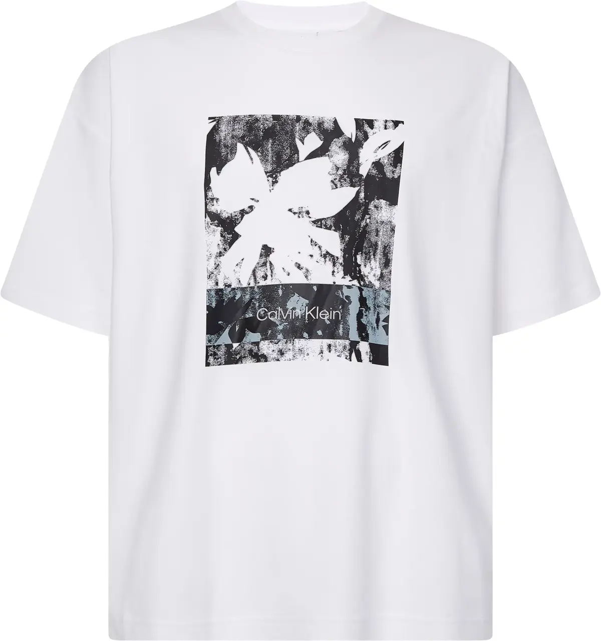 Calvin Klein MODERN COMFORT PRINT Erkek Beyaz T-Shirt