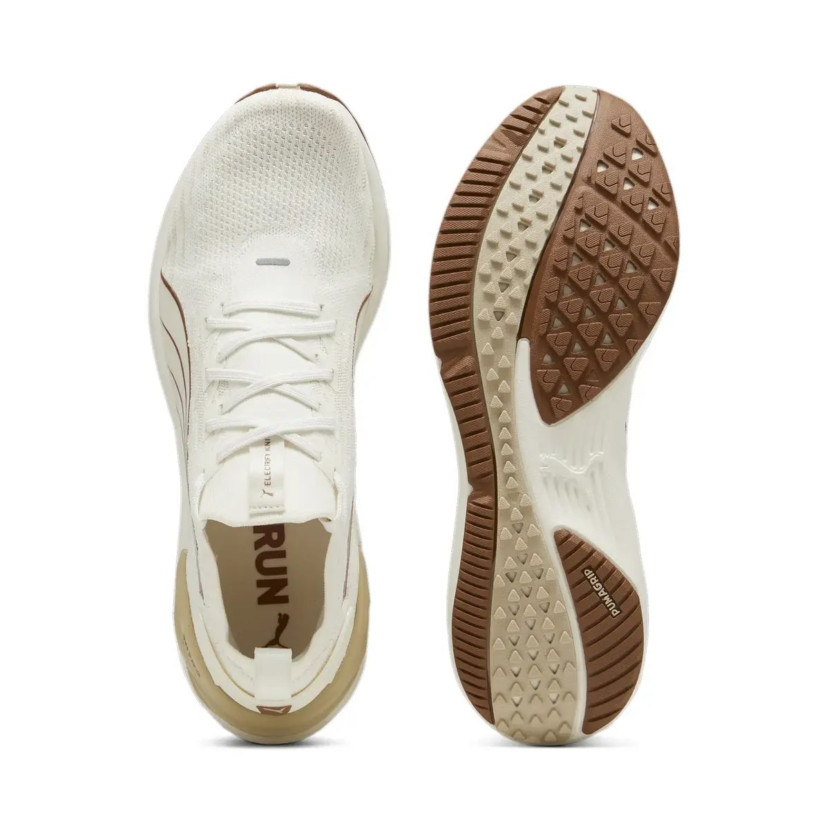 Puma Electrify Nitro 3 Knit Beyaz Erkek Yürüyüş ve Koşu Ayakkabısı