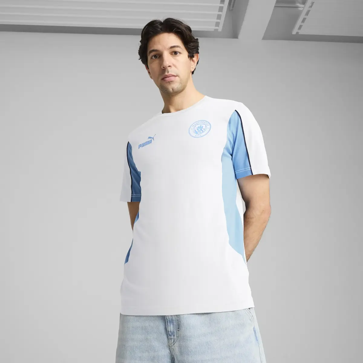 Puma MCFC ftblARCHIVE Tee Beyaz Erkek T-Shirt