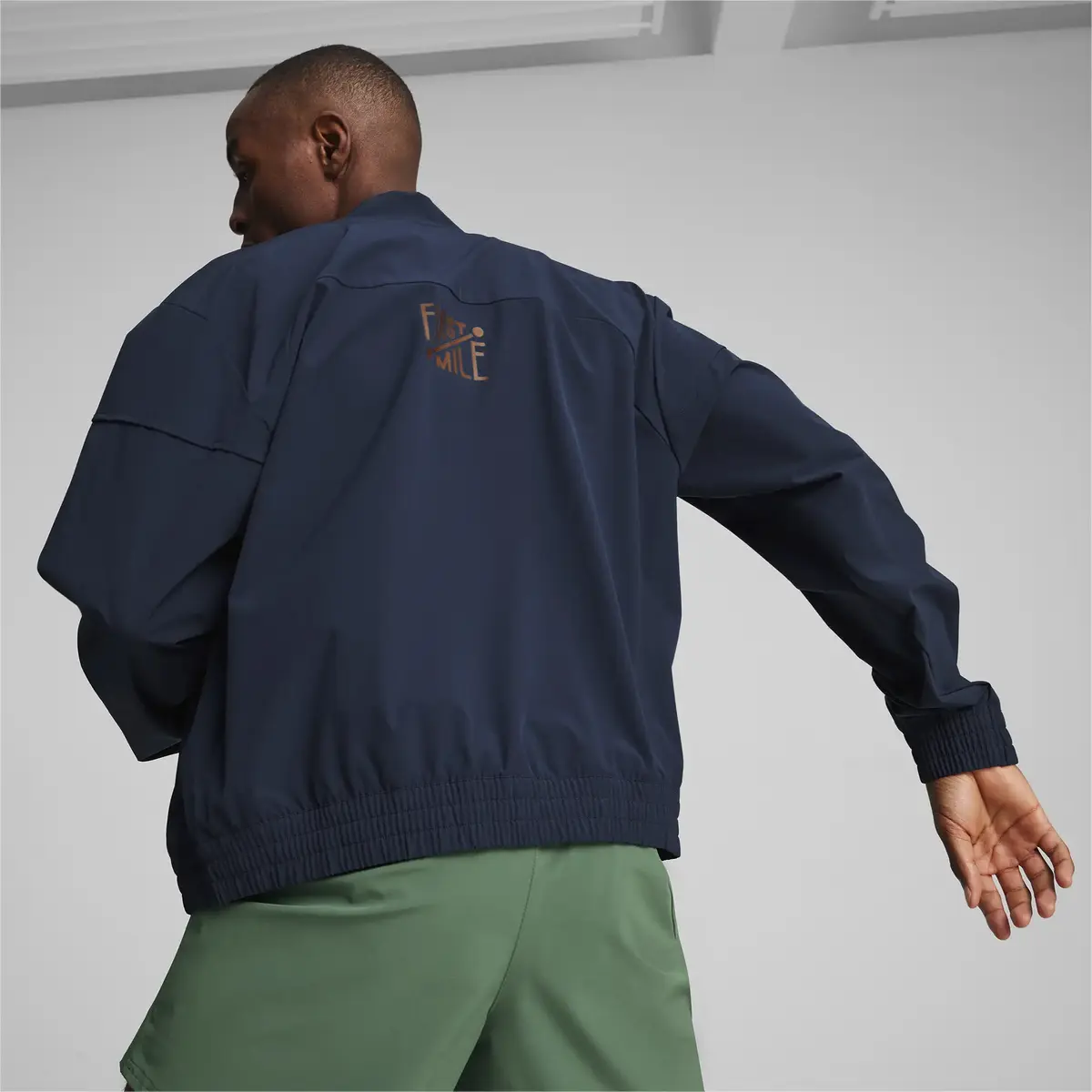 Puma M First Mile Woven Jacket Lacivert Erkek Sweatshirt