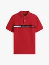 Tommy Hilfiger HILFIGER CHEST INSER, XLD Kırmızı Erkek T-Shirt & Polo