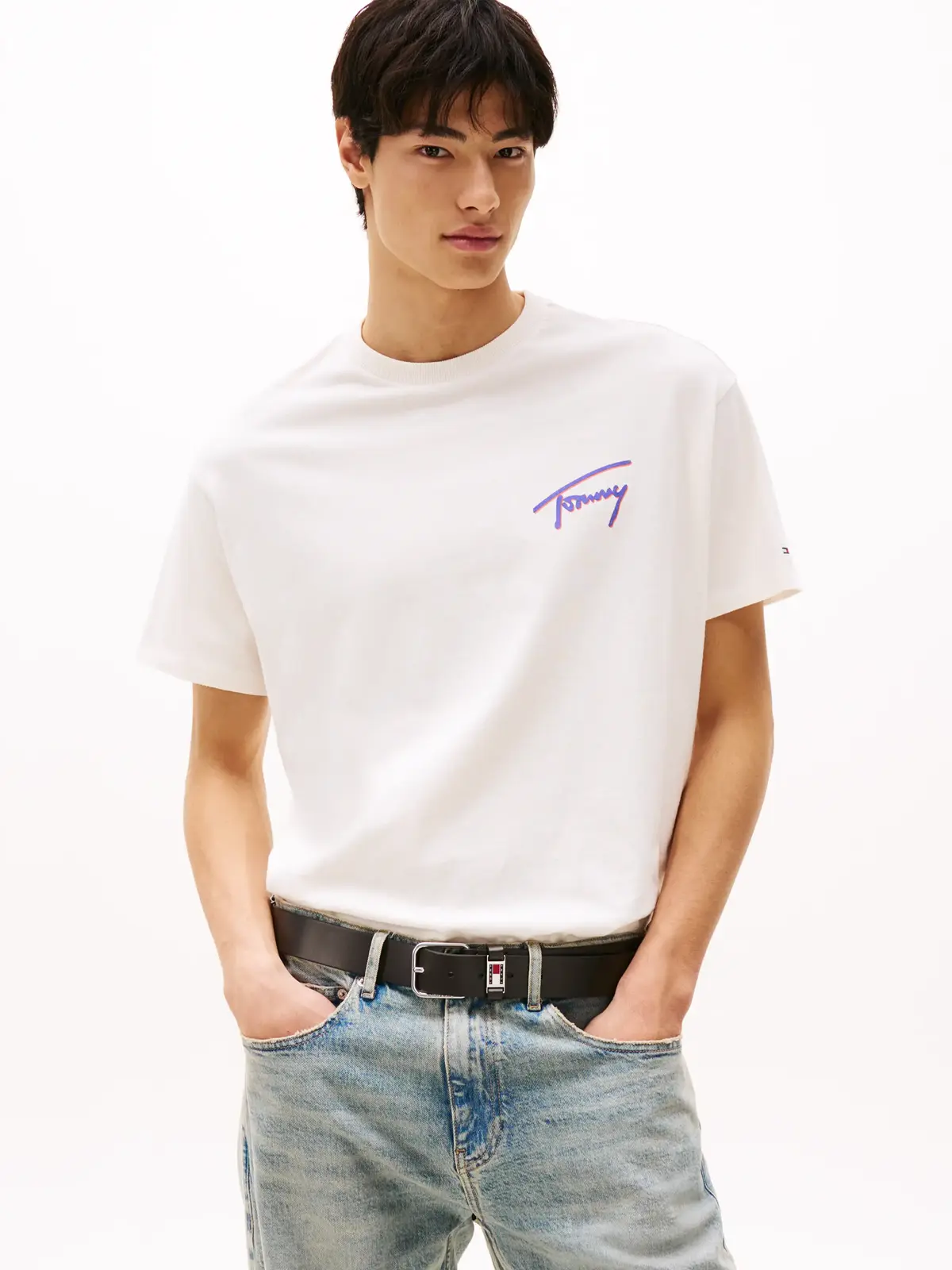 Tommy Hilfiger TJM RLX FADED GRAPHI, YBH Krem Erkek T-Shirt & Polo