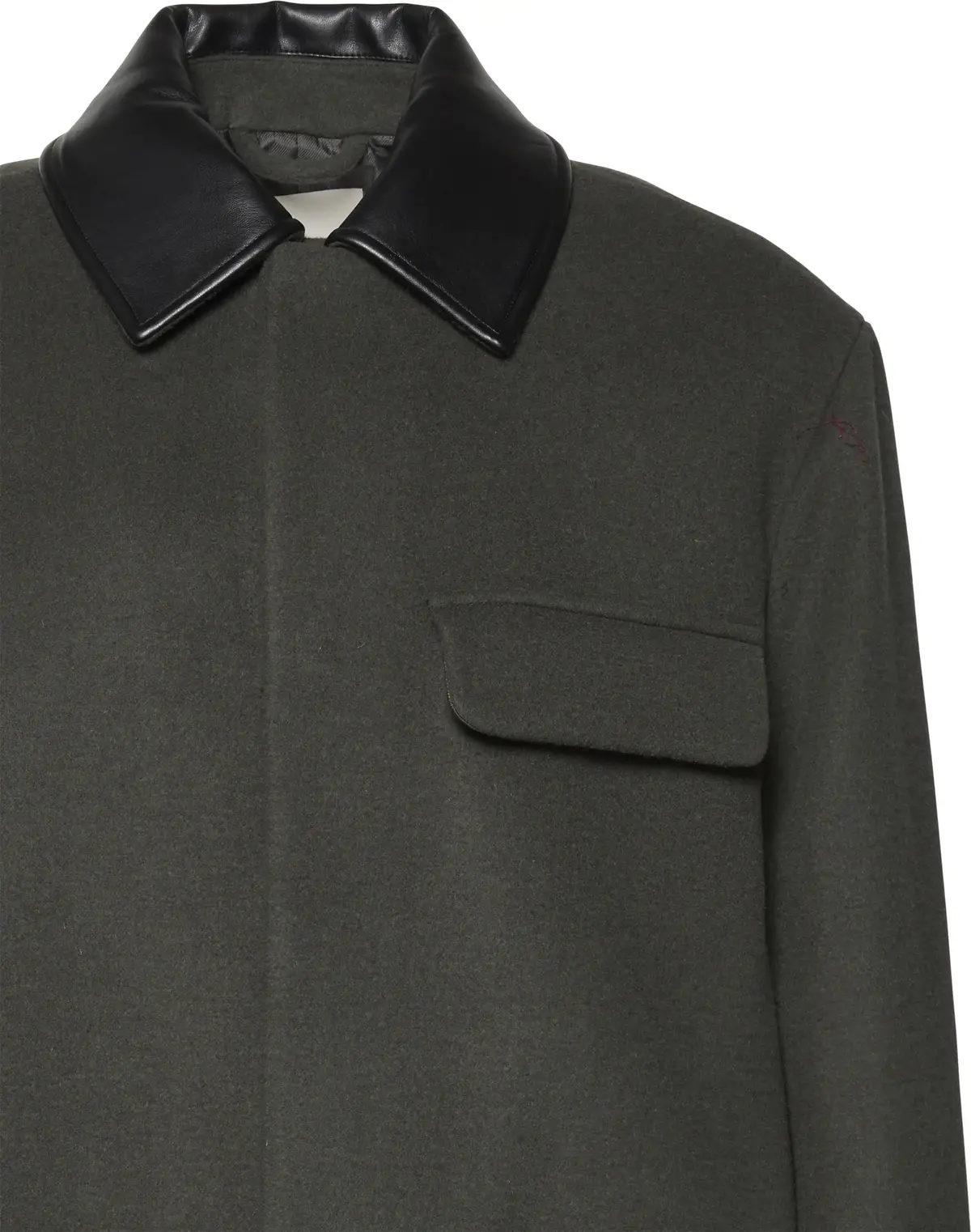 Calvin Klein LS MELTON WOOL BLEND CAR COAT Erkek Kahverengi Mont