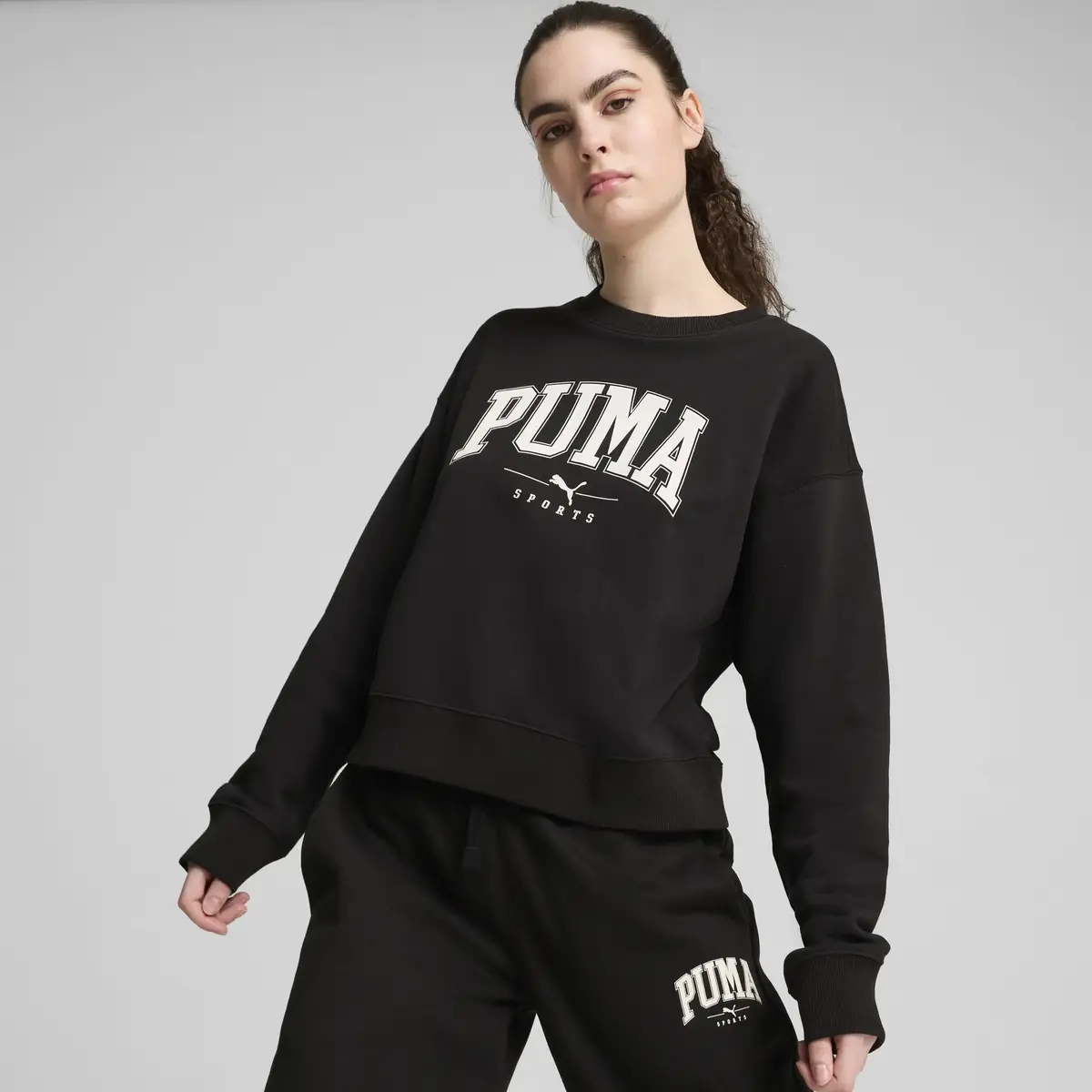Puma SQUAD Crew TR Siyah Kadın Sweatshirt