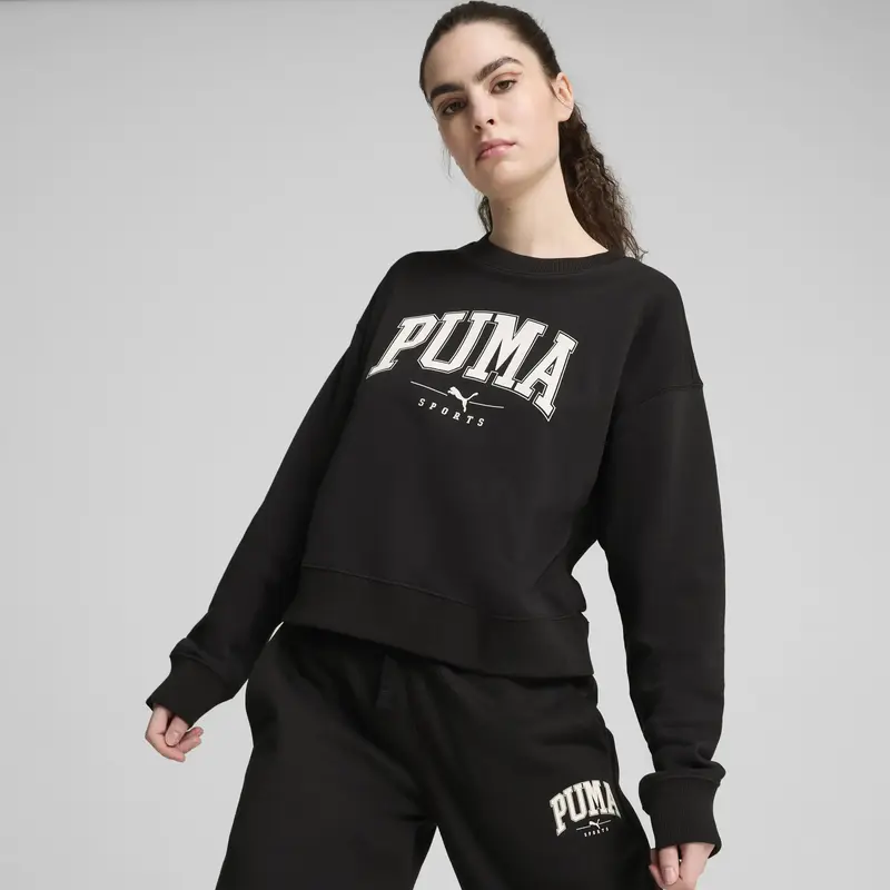 Puma SQUAD Crew TR Siyah Kadın Sweatshirt Puma SQUAD Crew TR Siyah Kadın Sweatshirt