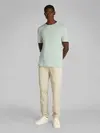 Calvin Klein LINEN COTTON T-SHIRT Yeşil Erkek Tişört