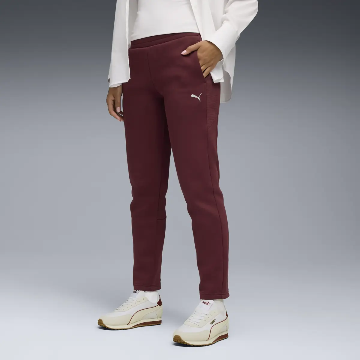 PUMA EVOSTRIPE Sweatpants Kadın Kırmızı Eşofman Alt