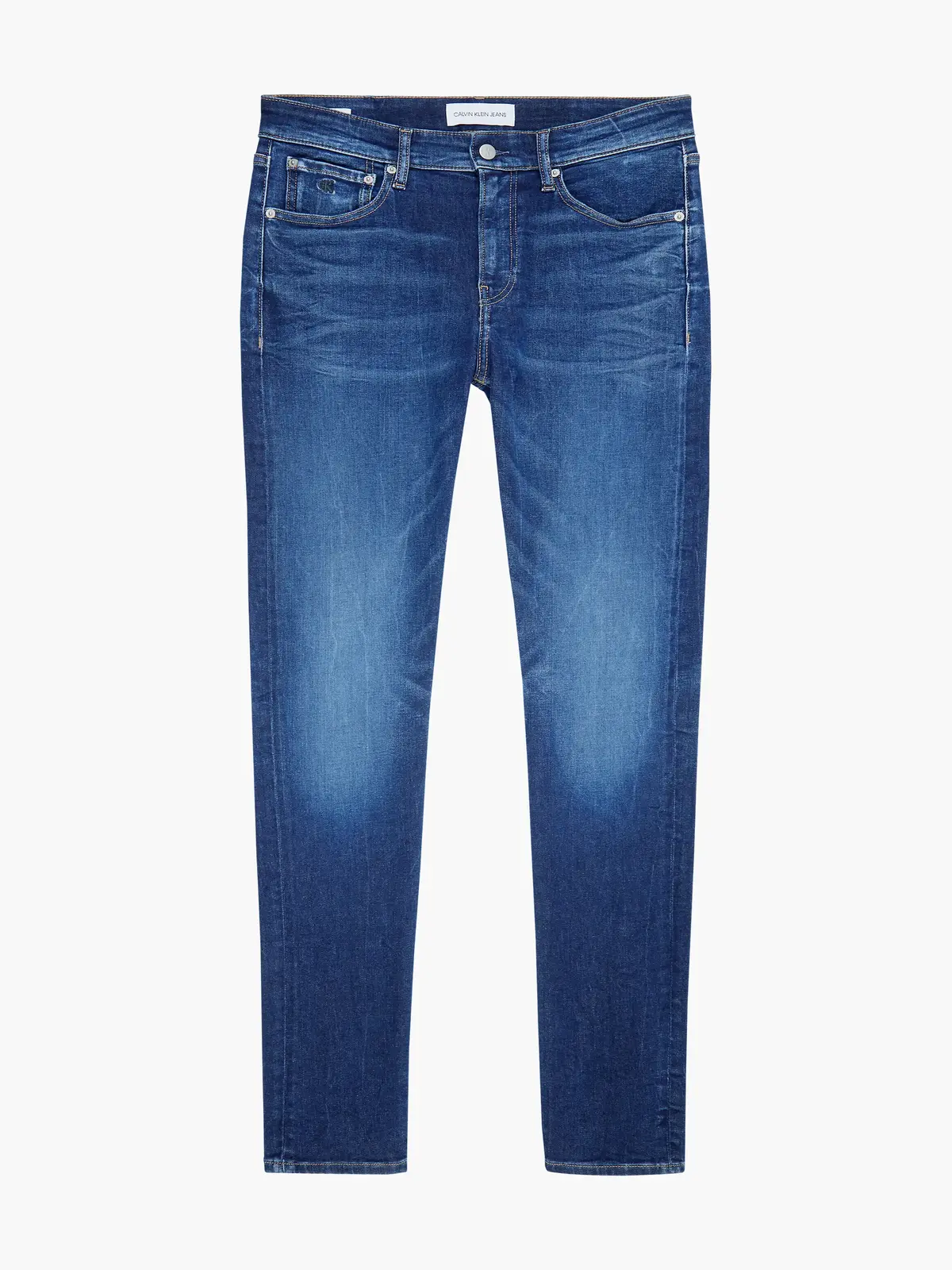 Calvin Klein SLIM TAPER Erkek mavi Kot Pantolon