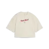 PUMA PREMIUM ESS Graphic Tee Bej Kadın T-Shirt