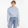Puma Classics Crop Hoodie TR Arctic Ice Mavi Kadın Sweatshirt