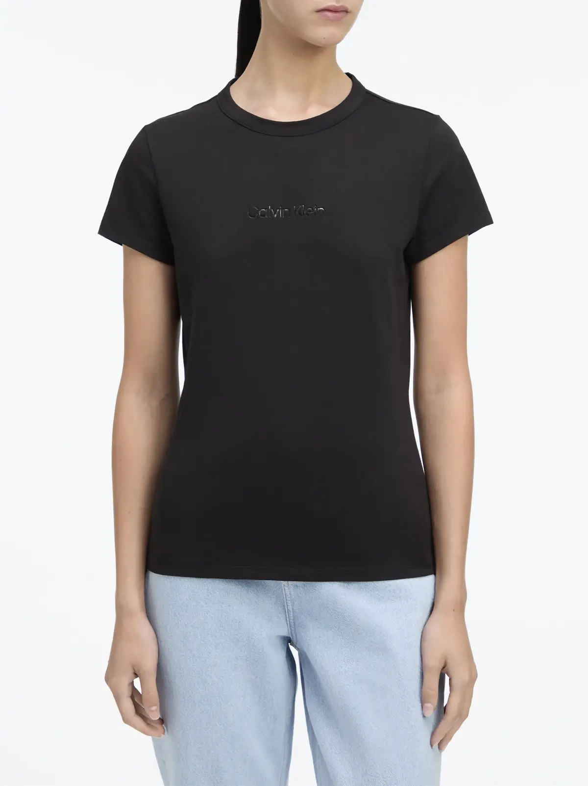 Calvin Klein TECH CK GRAPHIC TEE, BEH Siyah Kadın T-Shirt & Polo