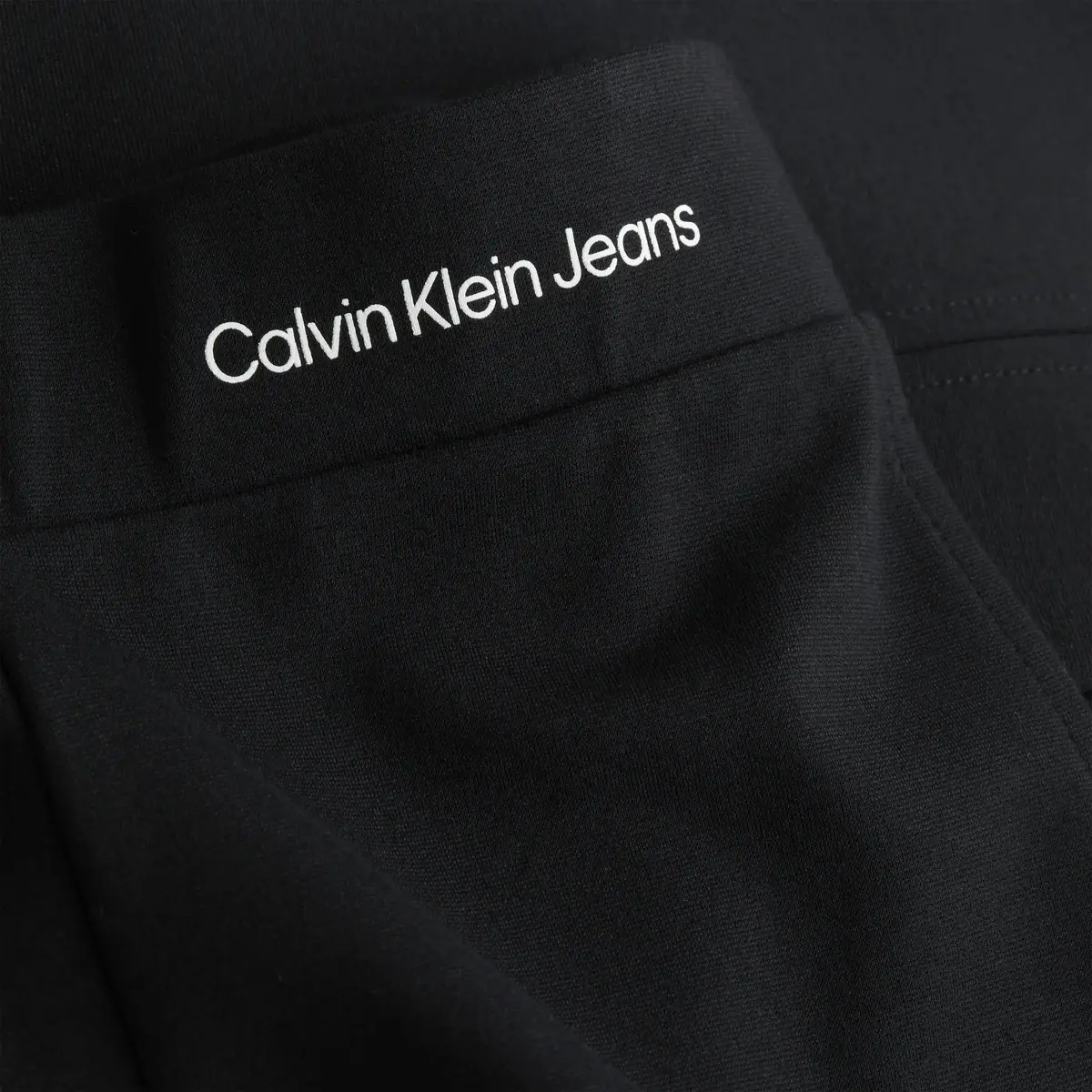 Calvin Klein SPLIT HEM SLIM MILAN Kadın Siyah Geniş Paça Pantolon