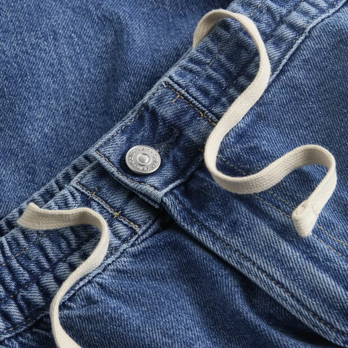 Calvin Klein PULL ON RELAXED DENI, 1A4 Mavi Erkek Şort