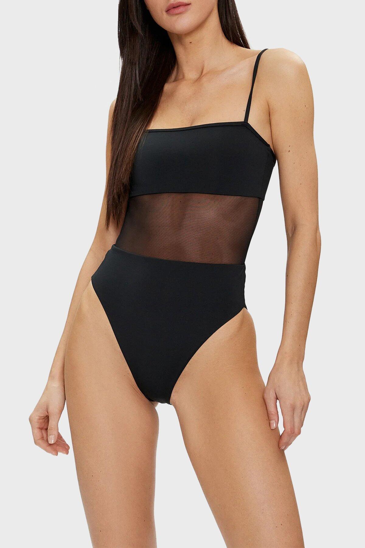Calvin Klein ONE PIECE Siyah Kadın Mayo