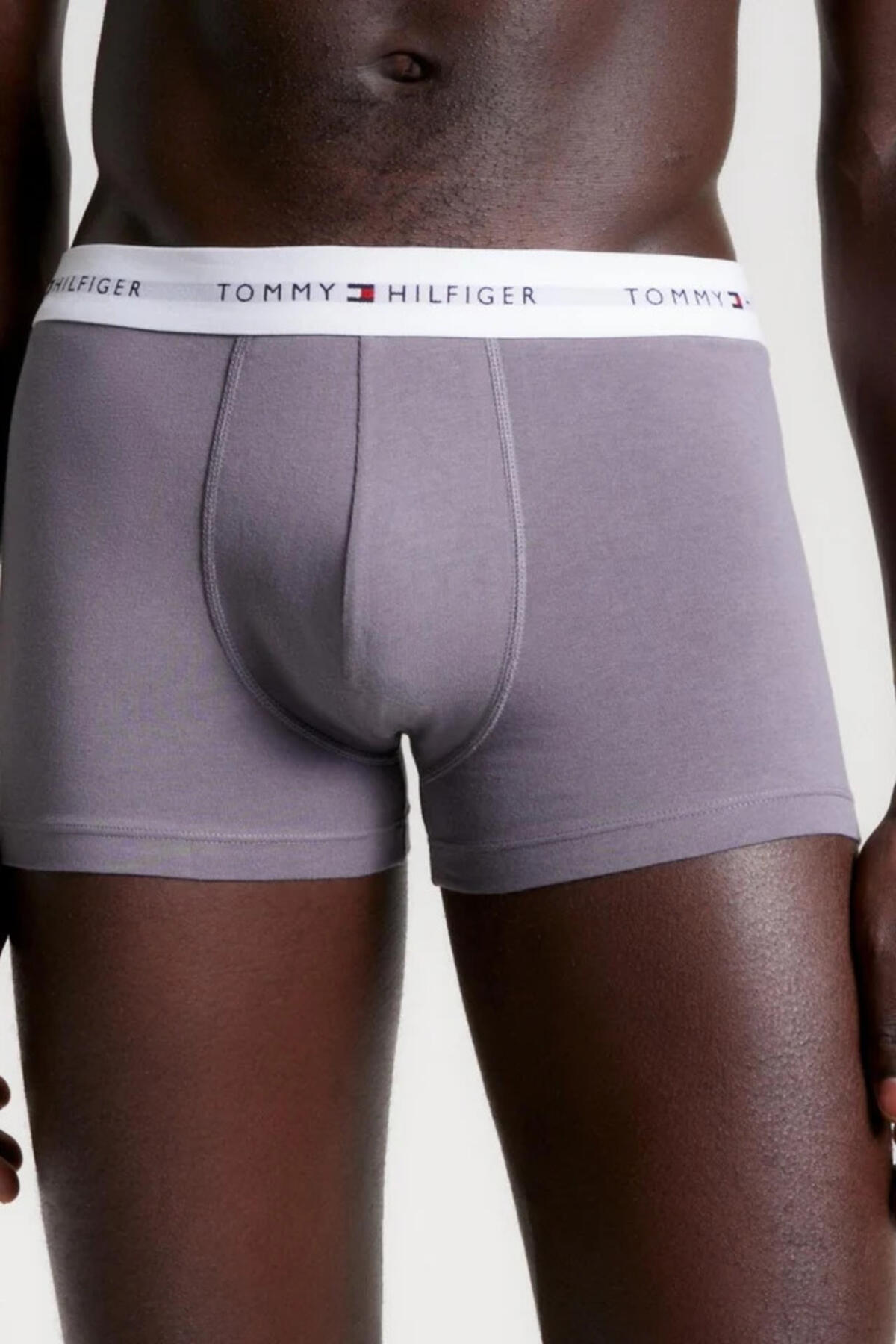 Tommy Hilfiger 3P TRUNK PRINT, 0UI Mavi 3'lü Erkek Boxer