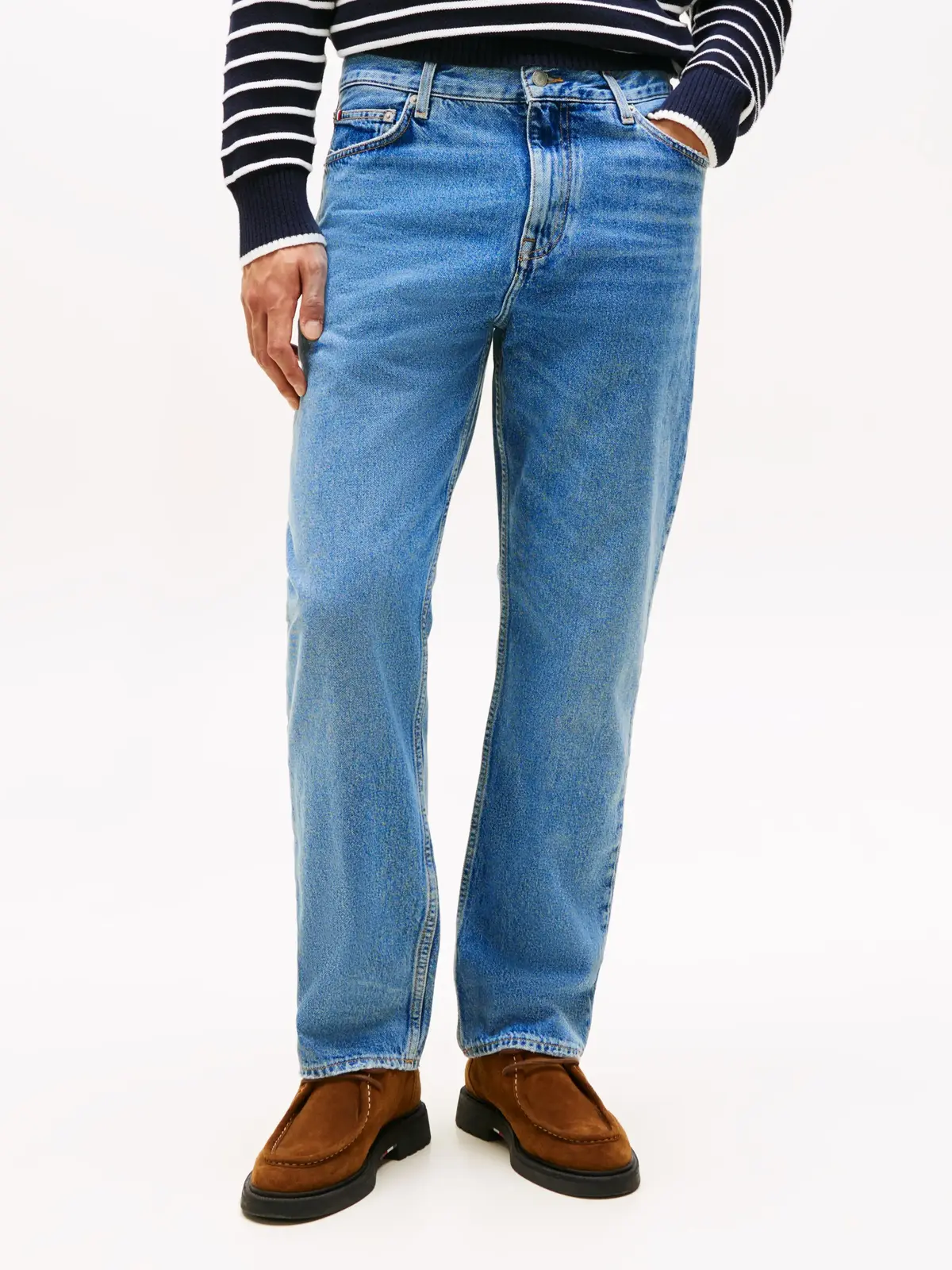 Tommy Hilfiger RELAXED RIVER RGD CA, 1A7 Mavi Erkek Jean Pantolon
