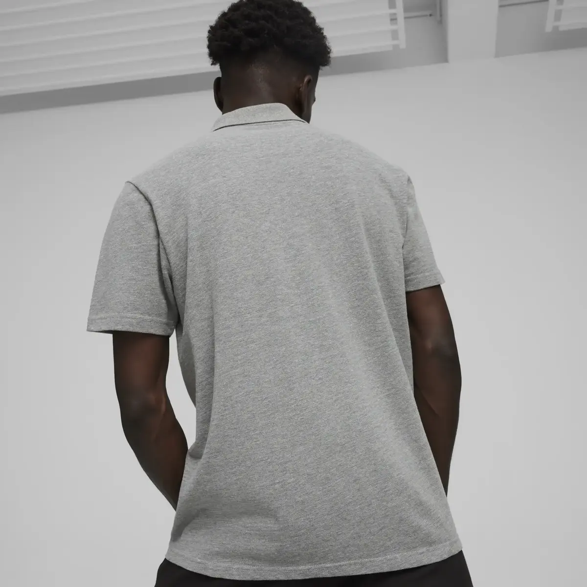 Puma TeamFINAL Casuals Polo Erkek Gri Polo Yaka T-Shirt