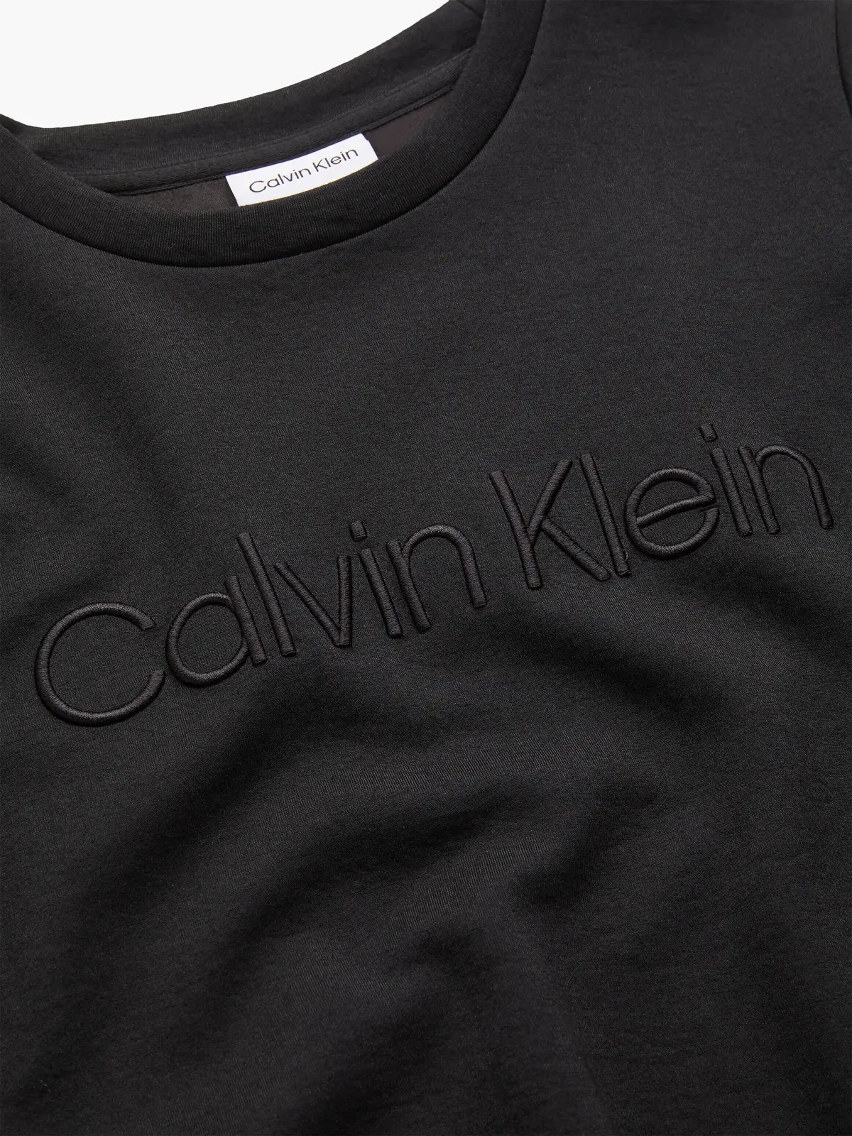 Calvin Klein TONAL EMBROIDERY SWE Kadın Siyah Sweatshirt