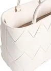 Calvin Klein CK WOVEN MEDIUM TOTE, 67U Krem Kadın Çanta