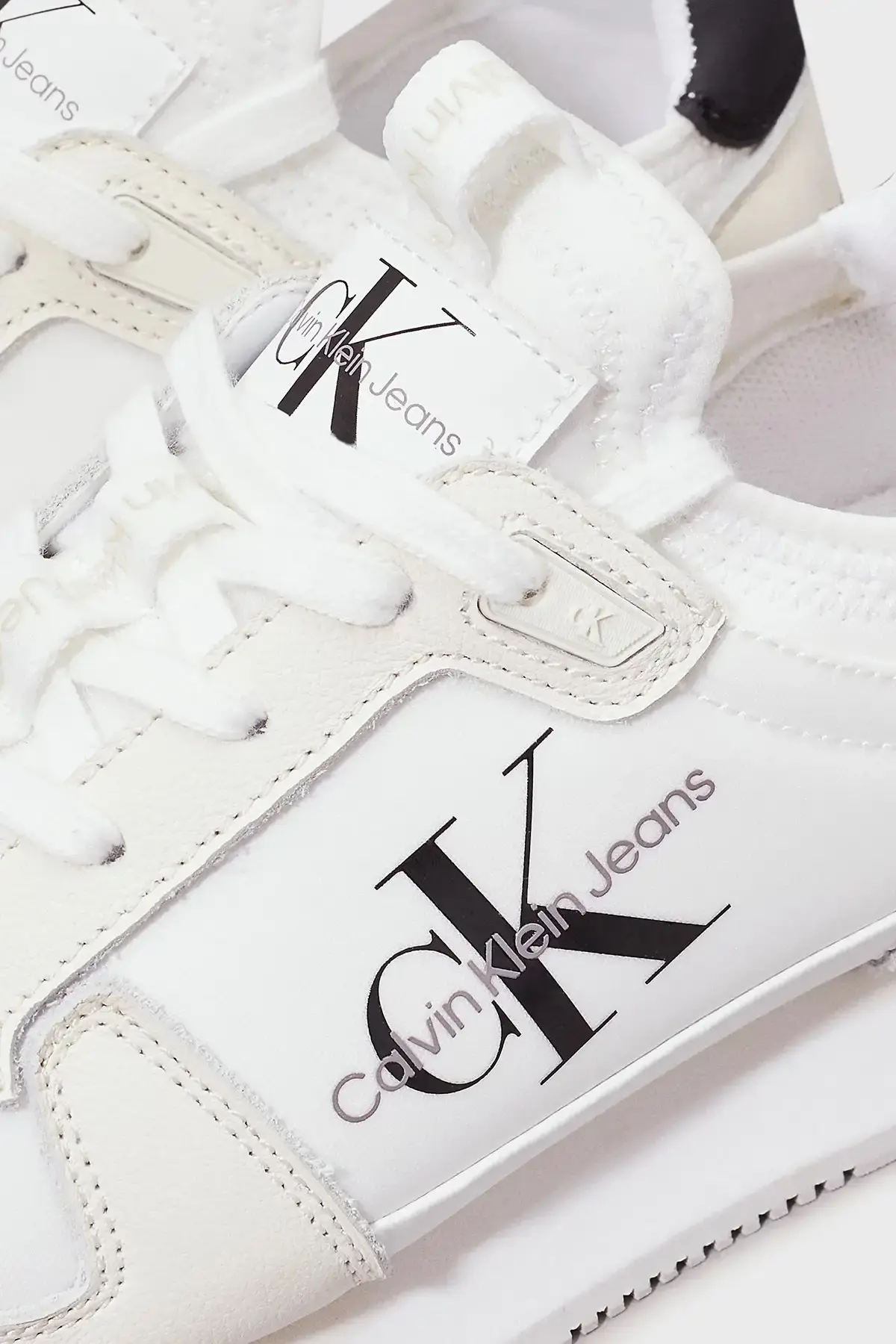 Calvin Klein RUNNER SOCK LACEUP M Beyaz Kadın Günlük Spor Ayakkabı