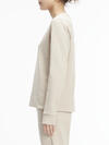 Calvin Klein MICRO LOGO ESS SWEAT Kadın Krem Sweatshirt