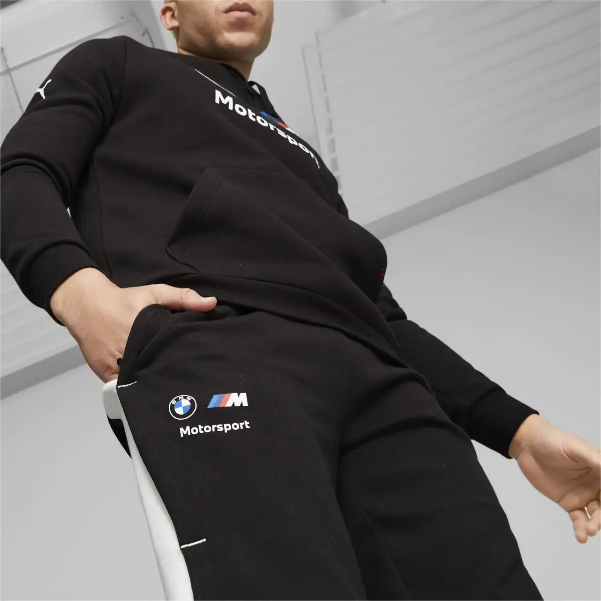 Puma BMW MMS Sweat Pants Slim Erkek Siyah Eşofman Altı