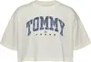 Tommy Hilfiger TJW OVS CRP PREP EXP Kadın Beyaz T-Shirt