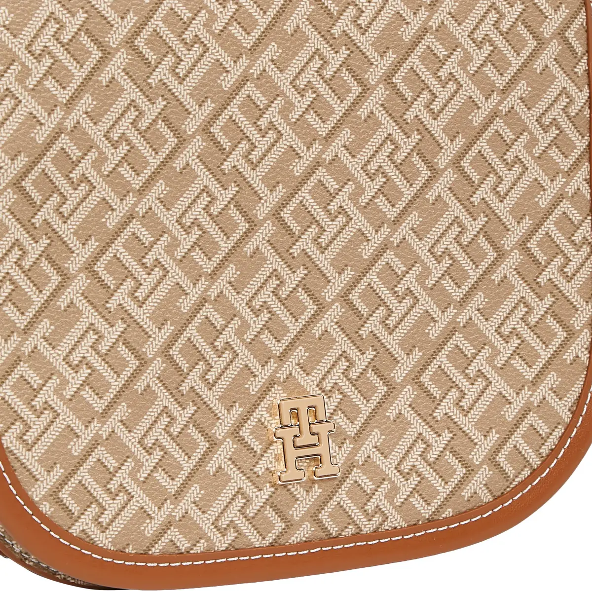 Tommy Hilfiger TH MONOPLAY LEATHER, RBT Bej Kadın Çanta & Cüzdan