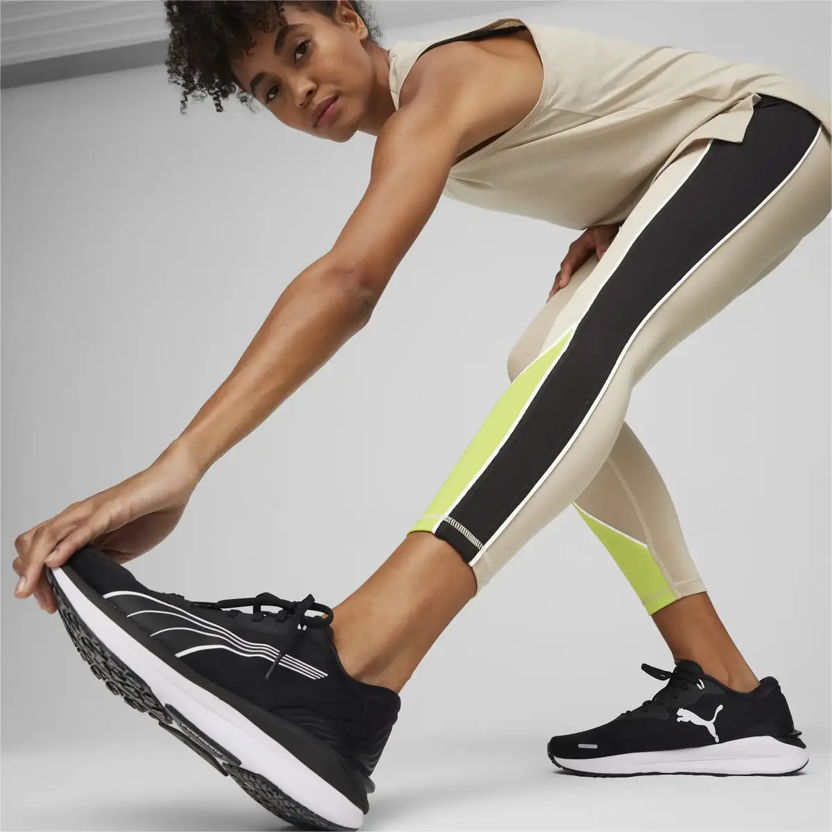 Puma  FIT STRONG 7/8 TIGHT Bej Kadın Tayt
