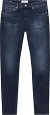 Calvin Klein SLIM TAPER Erkek mavi Kot Pantolon