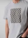 Calvin Klein SS 20S CK MACRO Gri Erkek Tişört