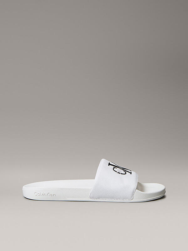 Calvin Klein ESS SLIDE CV, 0K4, 41 Beyaz Erkek Terlik