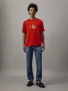 Calvin Klein MONOLOGO SHIFT TEE, XNI Kırmızı Erkek T-Shirt & Polo