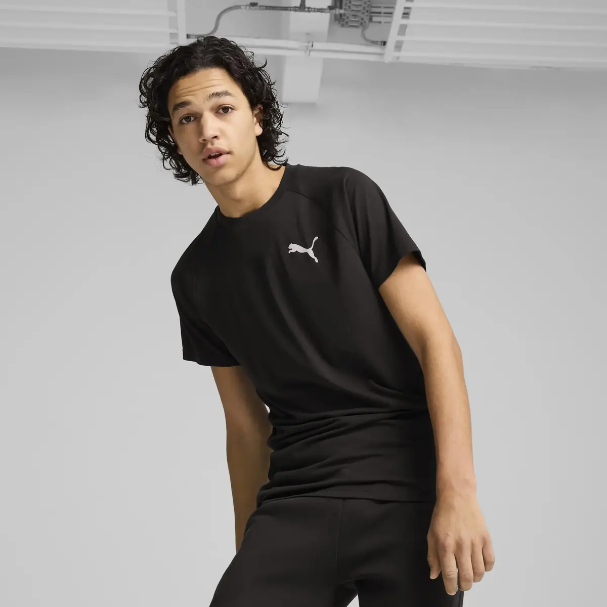 Puma EVOSTRIPE Tee Siyah Erkek T-Shirt