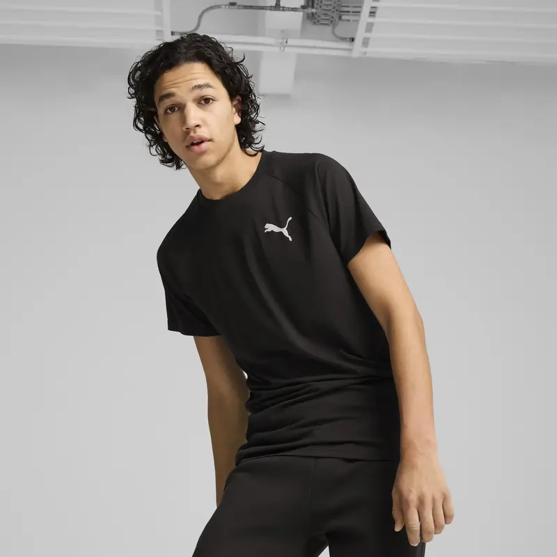 Puma EVOSTRIPE Tee Siyah Erkek T-Shirt