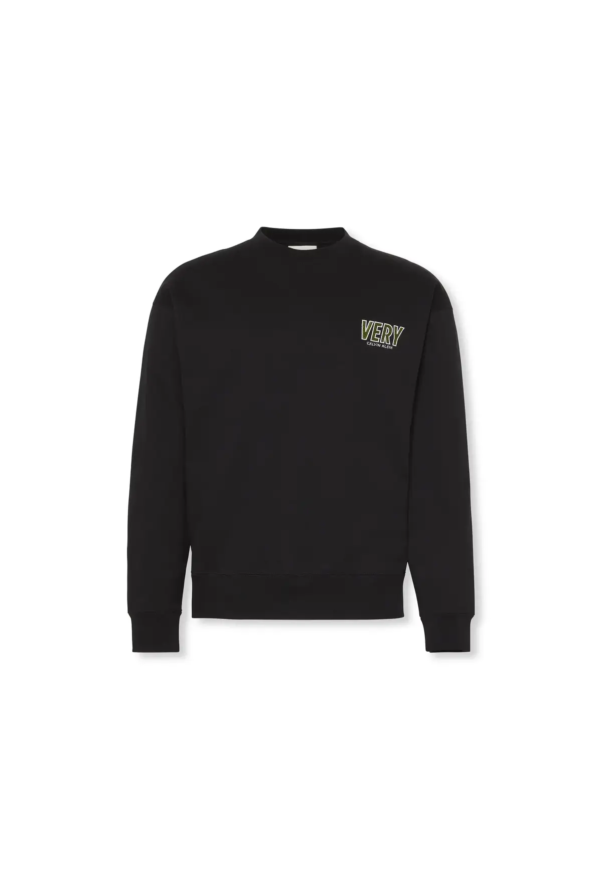 Calvin Klein PREMIUM FLEECE LOGO, UB1 Siyah Erkek Sweatshirt
