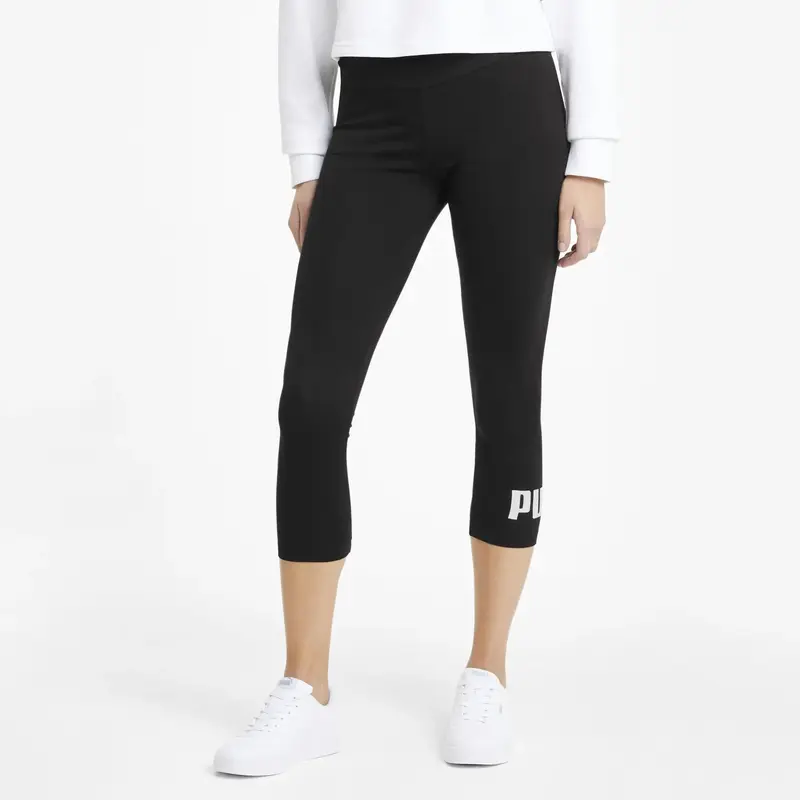 Puma ESS 45019 Logo Leggings Siyah Kadın Tayt