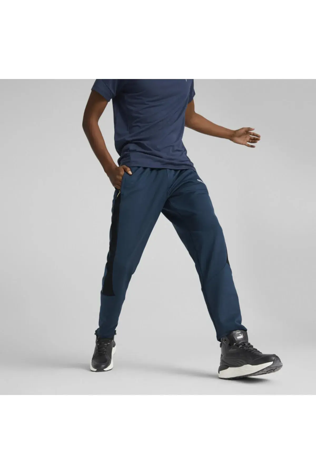 Puma Evostripe Warm Pants Lacivert Erkek Eşofman Altı