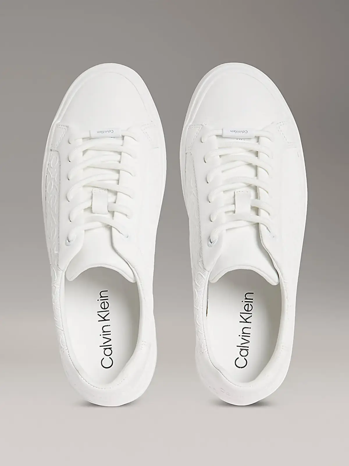 Calvin Klein VULC LACE UP MONO PU Beyaz Kadın Günlük Spor Ayakkabı