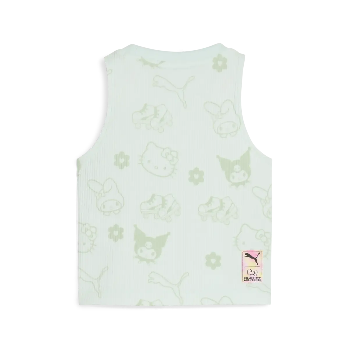 Puma X HK&FR Ribbed Tank Top Yeşil Kız/Çocuk T-Shirt & Polo