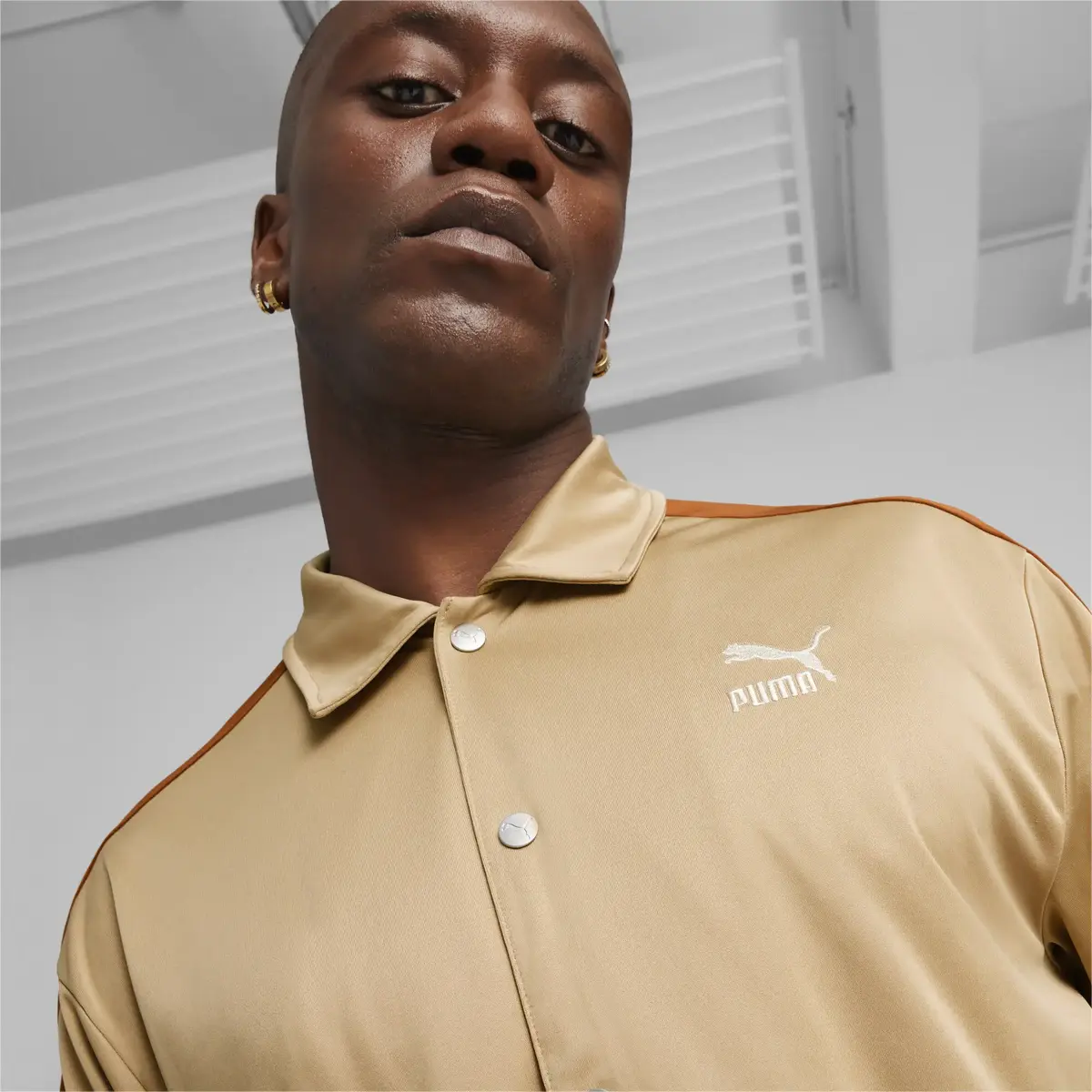 Puma T7 FOR THE FANBASE Shooting Shirt Açık Kahve Erkek T-Shirt