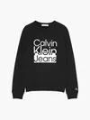 Calvin Klein BOX LOGO SWEATSHIRT Erkek Siyah Sweatshirt