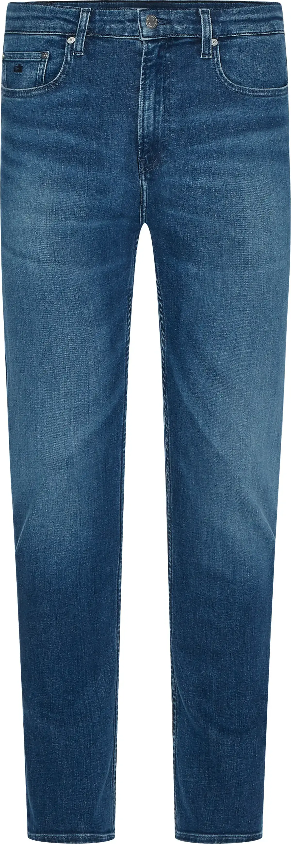 Calvin Klein SLIM TAPERED DARK BL Erkek Mavi Kot Pantolon