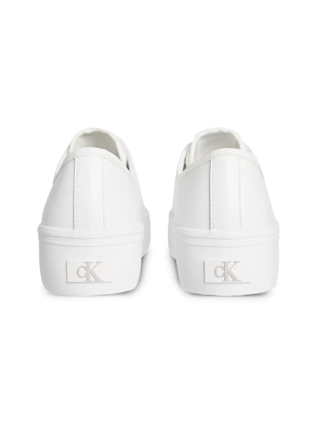 Calvin Klein VULC FLATFORM LTH, YAF Beyaz Kadın Spor Ayakkabı & Sneaker