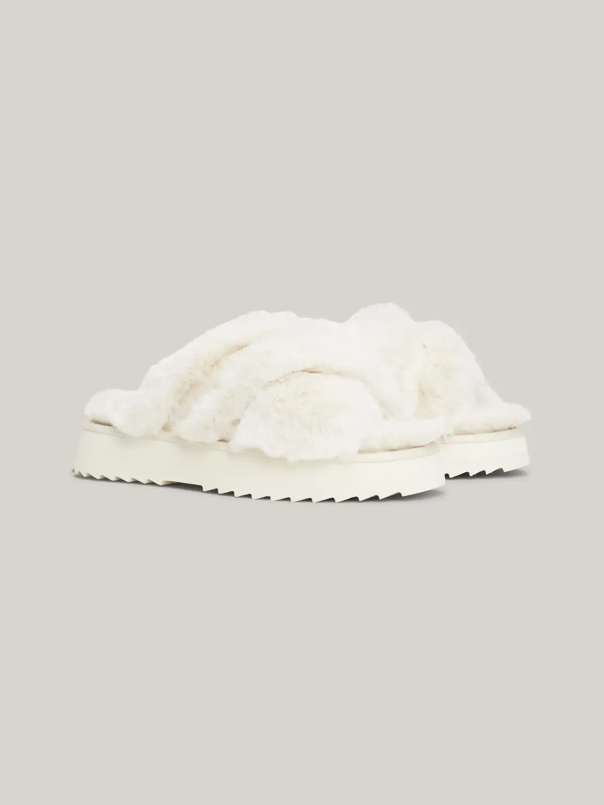 Tommy Hilfiger PREMIUM STRAP HOME S Kadın Beyaz Terlik